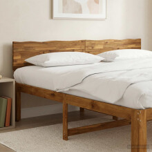 vidaXL Kopfteil mit Live Edge ROSTOCK Natur 180 cm Massivholz Akazie