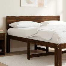 vidaXL Kopfteil mit Live Edge ROSTOCK Dunkelbraun 135 cm