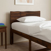vidaXL Kopfteil mit Live Edge ROSTOCK Dunkelbraun 90 cm