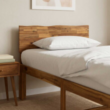 vidaXL Kopfteil mit Live Edge ROSTOCK Natur 80 cm Massivholz Akazie
