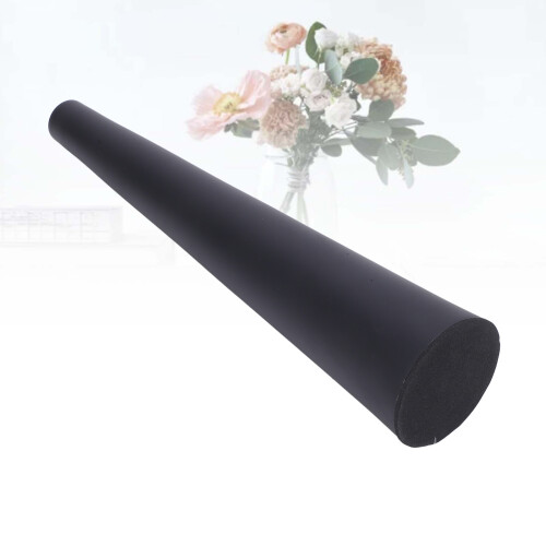 Schwarze Vase Aluminium Design klein