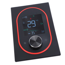 Raumthermostat mit Touchscreen und App, schwarz