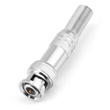 10 BNC Stecker Q9 Alu Schraub