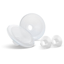 Saugaufsätze und Einsätze für Milchpumpen - AVENT - 28 mm und 26 mm - Silikon SkinSense - weiß