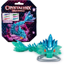 Crystalynx - Pack Mini Articulated Dragon 15 cm - Keychain included - SPINMASTER - Random model - Suitable for ages 8 and up