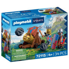 PLAYMOBIL 72115 Lion Knight's Cannon, Adventure Knights, 34 pieces, suitable for ages 4 and up