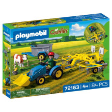 PLAYMOBIL 72163 Small Tractor with Hay Rake, Country Farm, 84 pieces, from 4 years old
