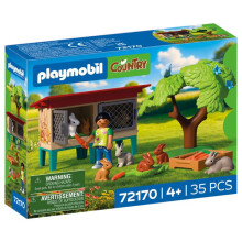 PLAYMOBIL 72170 Rabbit Hutch and Accessories, Country Farm, 35 pieces, for ages 4 and up