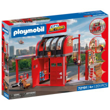 PLAYMOBIL 72191 Large Fire Station, City Action Firefighters, 201 pieces, from 4 years old