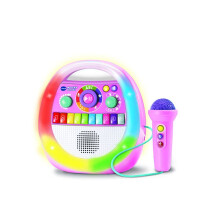 Karaoke-Lautsprecher - VTECH - Music'kid - Rosa - Bluetooth - Inklusive Mikrofon - 30 Lieder