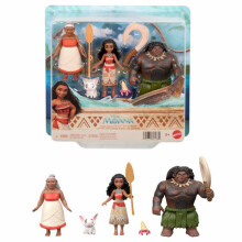 Figuren-Set - Disney - Vaiana mit Maui und Gramma Tala - 3 Mini-Puppen 8 cm - Ab 3 Jahren