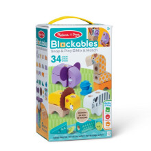 Spin Master wooden safari building blocks - 34 pieces - educational toy