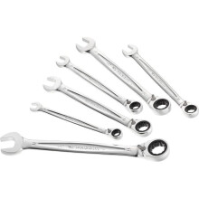 FACOM 6-piece Mixed Ratchet Wrench Set - 467B.JE6PB - Openings from 8 to 17 mm - 5 Ratchet - 12-point OGV Profile