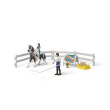 Spielset - SCHLEICH - 42799 - Kim's Voltigier-Set - Horse Club - 19 Teile - Ab 4 Jahren