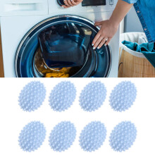 8 PVC Wäschekugeln Igel Wäsche Trockner Bälle
