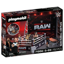 PLAYMOBIL 71956 WWE Collector Set: The Ring, Collectible Wrestling Legend, 152 pieces, for ages 5 and up