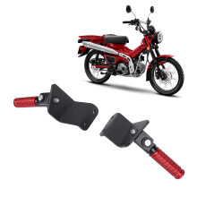 Honda CT125 Fußrasten hinten T6063 Alu rot