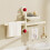 (Red 3 In 1)Cute Style Suction Cup Shelf With Rotatable Design For Kitchen Counter Organization 2