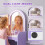 AIYAPLAY Kids Vanity Set, Dressing Table with Stool, Purple 4