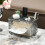 (Gray)Waterresistant Tissue Box With Multiuse Design For Living Room Bathroom And 2