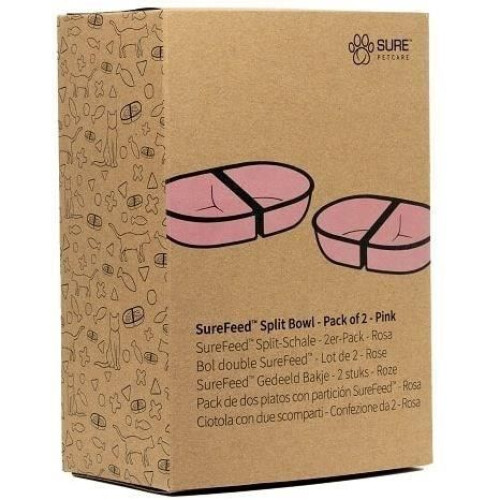SUREFEED Bol double SureFeed - Set von 2 (rosa) 1