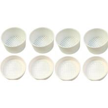 Kit de Culture de Micro-Pousses Compatible avec les Bocaux Mason Jar, Lot de 8 Plateaux de Germination Hydroponiques Profonds et Peu Profonds pour le