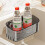 (Gray)Multifunctional Waterproof Sucker Sink Shelf For Wall Mount Kitchen And Bathroom 5
