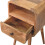 Mini Solid Wood Bedside – Oak Finish, 1 Drawer 3