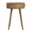 Solid Wood Round Bedside Table, 1 Drawer 4