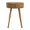 Solid Wood Round Bedside Table, 1 Drawer 8