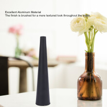 Schwarze Vase Aluminium Design klein
