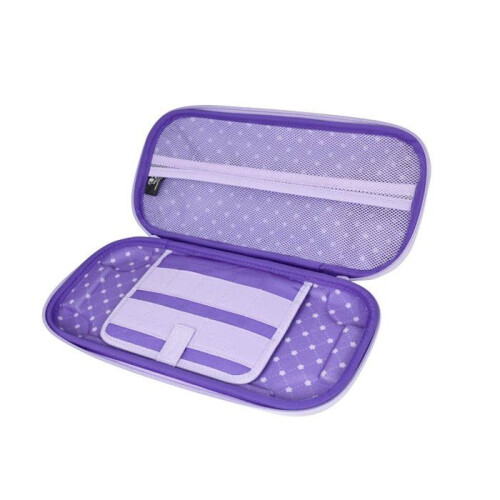 Hard protective case - HORI - Nintendo Switch 2 - Accessory and game storage - Kirby and Waddle Dee design - Purple 2