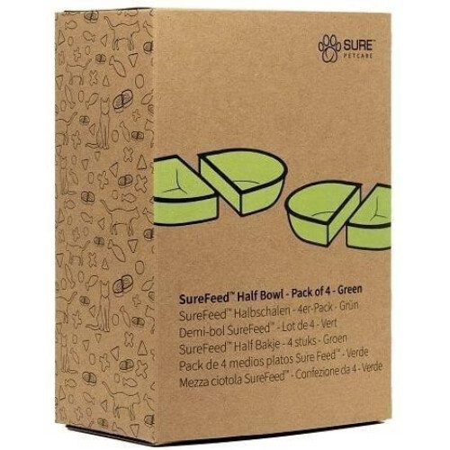 SUREFEED Double SureFeed Bowl - Set of 2 (green) 1