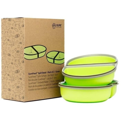 SUREFEED Double SureFeed Bowl - Set of 2 (green) 2
