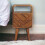 Solid Wood Mini Bedside, 2 Drawers, Brown 1