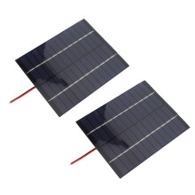 Solarpanel 2W 12V 110x136mm mit Kabel für Outdoor