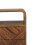 Solid Wood Mini Bedside, 2 Drawers, Brown 9