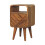 Solid Wood Mini Bedside, 2 Drawers, Brown 10