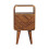Solid Wood Mini Bedside, 2 Drawers, Brown 11