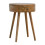 Solid Wood Round Bedside Table, 1 Drawer 10