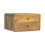 Floating Bedside Table – Oak Look, 2 Drawers,Brown 10