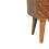 Solid Wood Mini Bedside, 2 Drawers, Brown 4