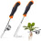 2Pcs Stainless Steel Weed Puller Dandelion Puller Manual Weeding Knife Root Puller Gardening Tools Garden Scraper with Handle 1