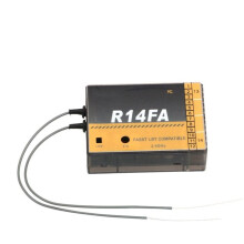 R14FA 14-Kanal-RC-Modellempfänger, FUTABA 2,4 GHz FASST-Kompatibler Empfänger für 10C, 12FG, 14SG, 16SZ, 18SZ