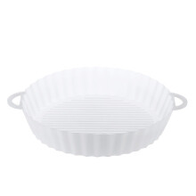 (White)Air Fryer Silicone Pot Airfryer Baking Accessories Replacement Liner Basket