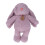 Stofftier Hase 35cm Lila zum Kuscheln 15