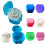 (Blue)Denture Bath Box Cases Dental False Teeth Storage With Hanging Net Container 5