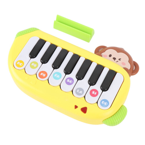 Tragbares elektronisches Klavier für Kinder Gelb