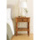 Brown Wooden Bedside Table – 1 Drawer, 1 Shelf 2