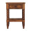 Brown Wooden Bedside Table – 1 Drawer, 1 Shelf 5
